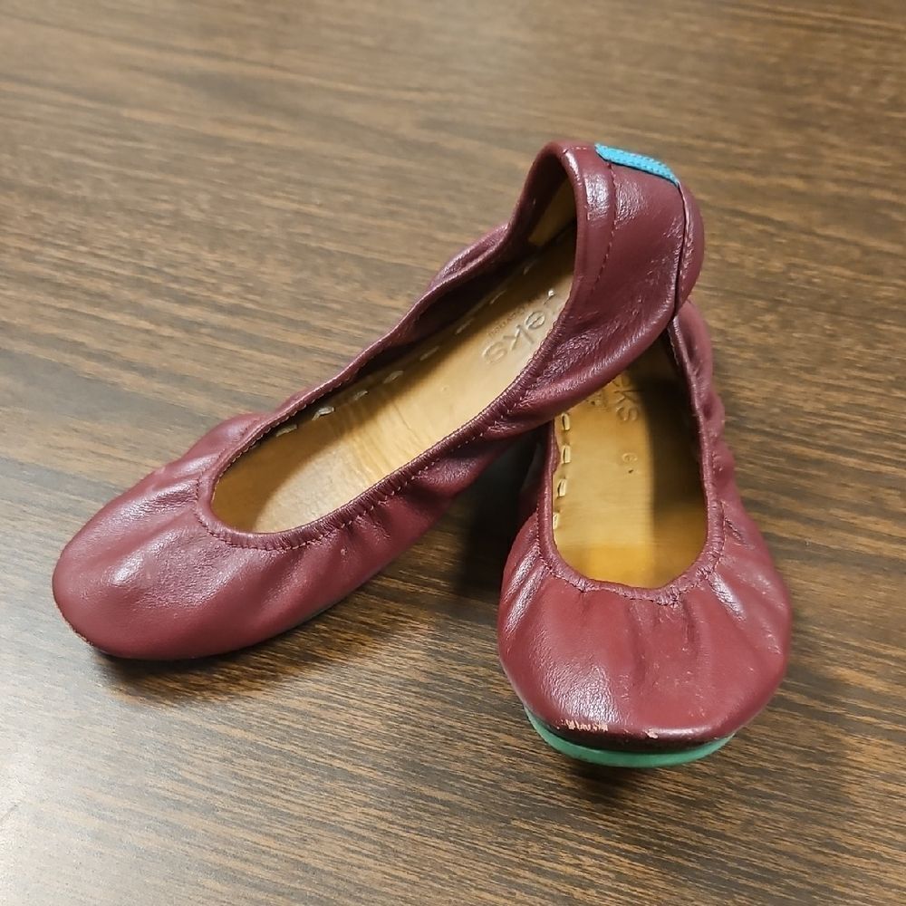 Tieks Ballet Flats – Burgundy Leather – Size 6